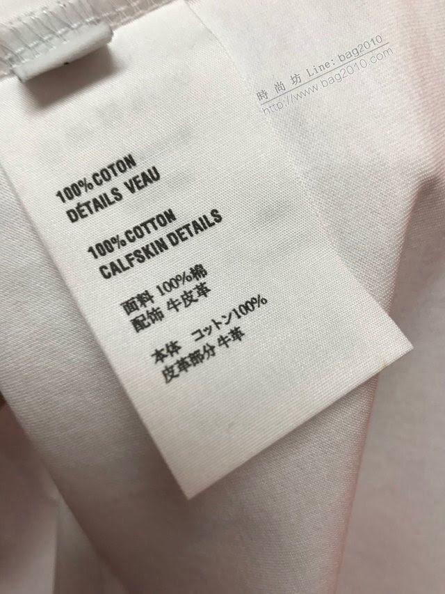 Berluti男裝 2020新款T恤 牛皮鑲兜 白色男T恤  tzy2533